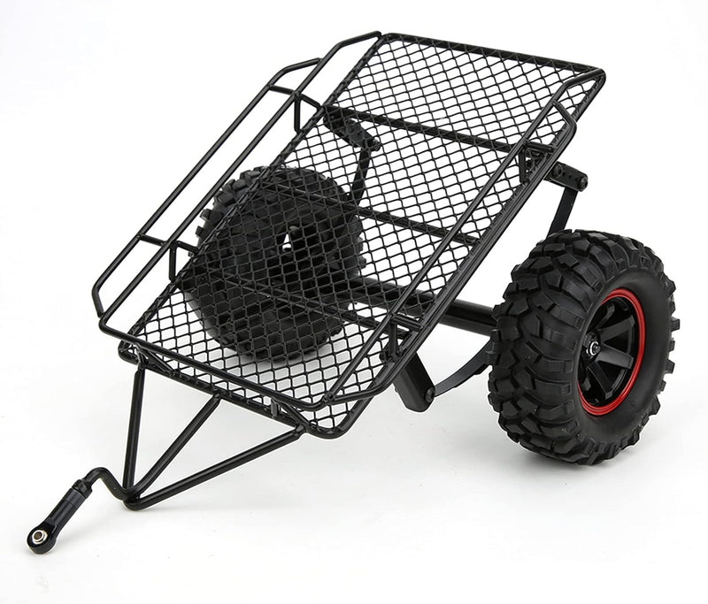 RC Trailer Hopper, Trailer Car Hopper Metallanhänger Modell Hopper für Traxxas TRX4/Axial SCX10 RC4W