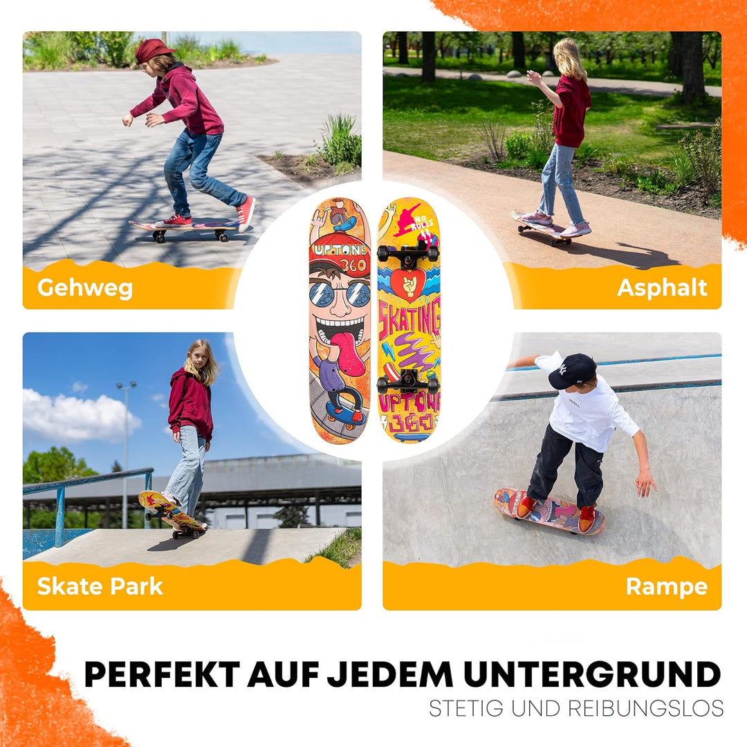 UpTone360 Skateboard: Qualität und Spass auf der Strasse – Dein Board für jeden Style und jedes Alte