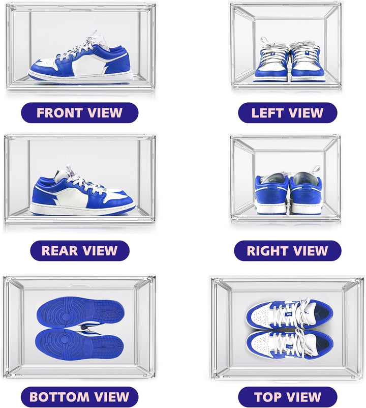 Acryl Schuh Box Transparente Schuh Display Case Sneaker Aufbewahrungsboxen Klare Plastikbox Stapelba