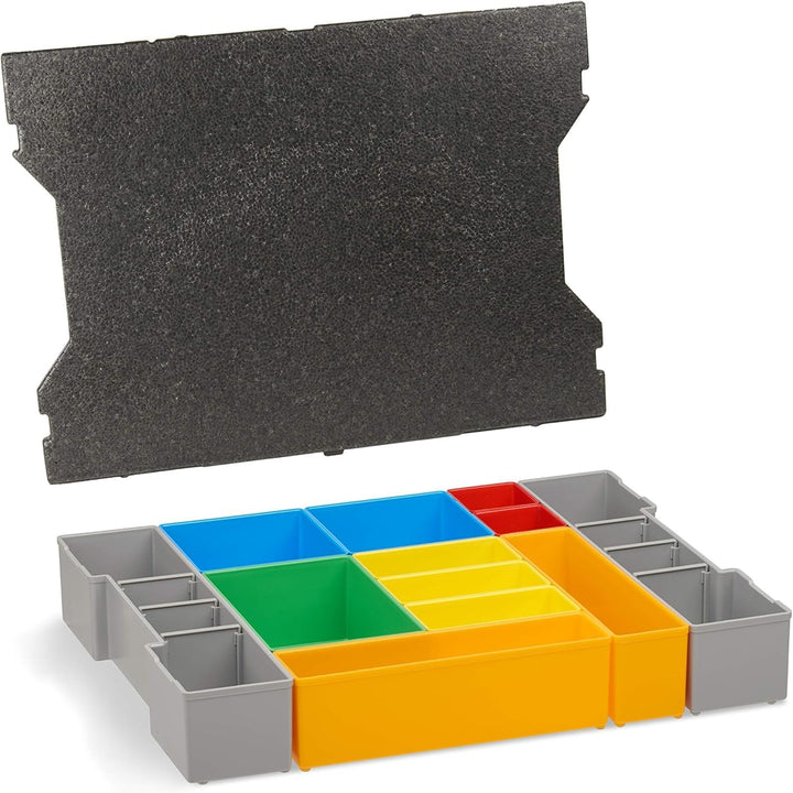 Bosch Sortimo L-Boxx Einlagen | 3er Set Werkzeugkoffer Einlagen für LBoxx Serie G4 inkl. Einsatz B3,