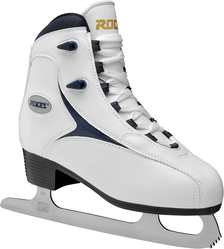Roces Kinder Jokey Ice 2.0 Verstellbarer Schlittschuh 38-41 Bundle mit Schlittschuh, Weiss, 42, 38-4