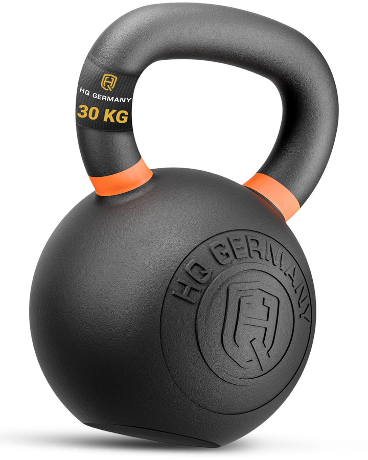 HQ Germany® Kettlebell Powdercoat [Pulverbeschichtung] - Kugelhantel 2-32kg | Vollguss ohne Schweiss