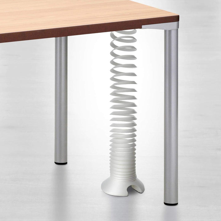 Eisnhauer® Kabelspirale Weiss, vertikale Kabelführung für unterschiedliche Höhen oder höhenverstellb