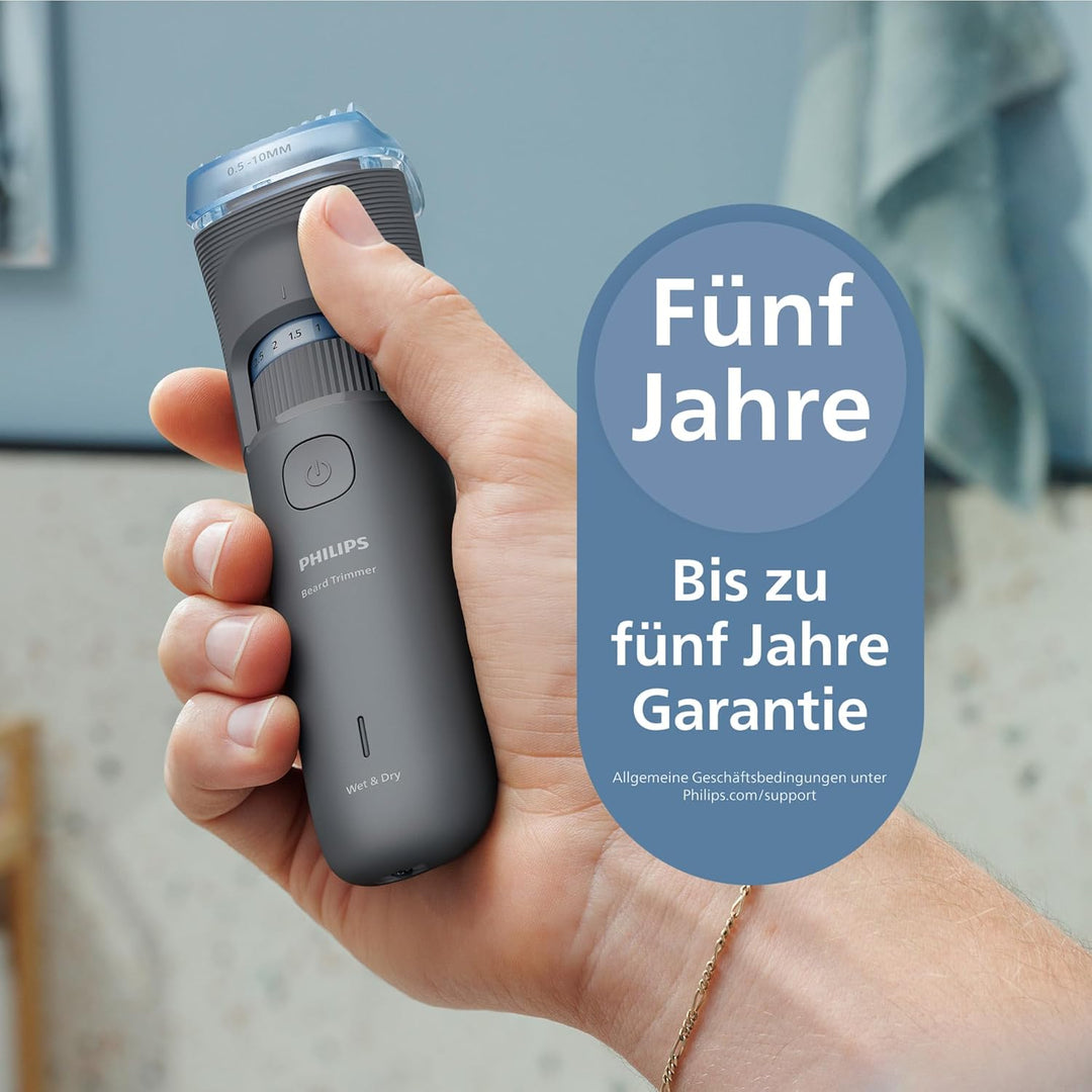 Philips Bartschneider 3000er-Serie – selbstschärfende Klingen mit abgerundeten Spitzen, 20 Längenein