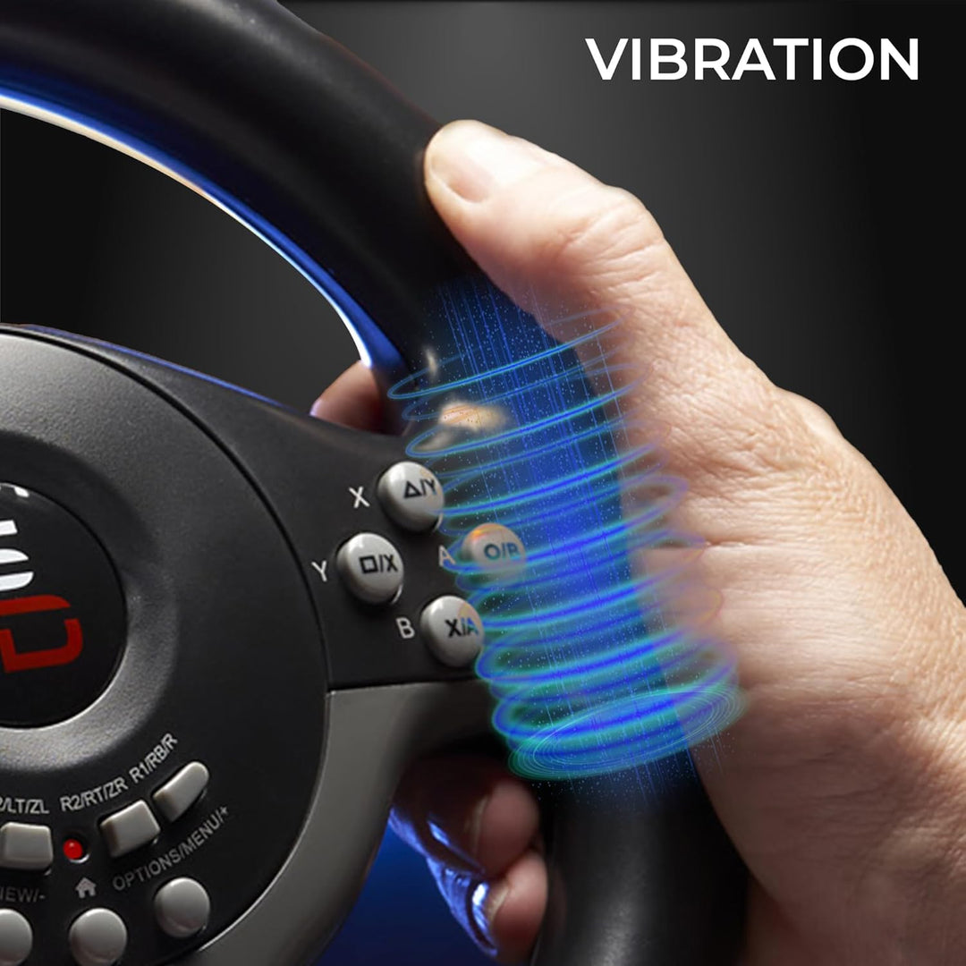 Subsonic Superdrive - Rennlenkrad / Lenkrad Driving Wheel SV200 mit pedalen und Schaltpaddles für Ni