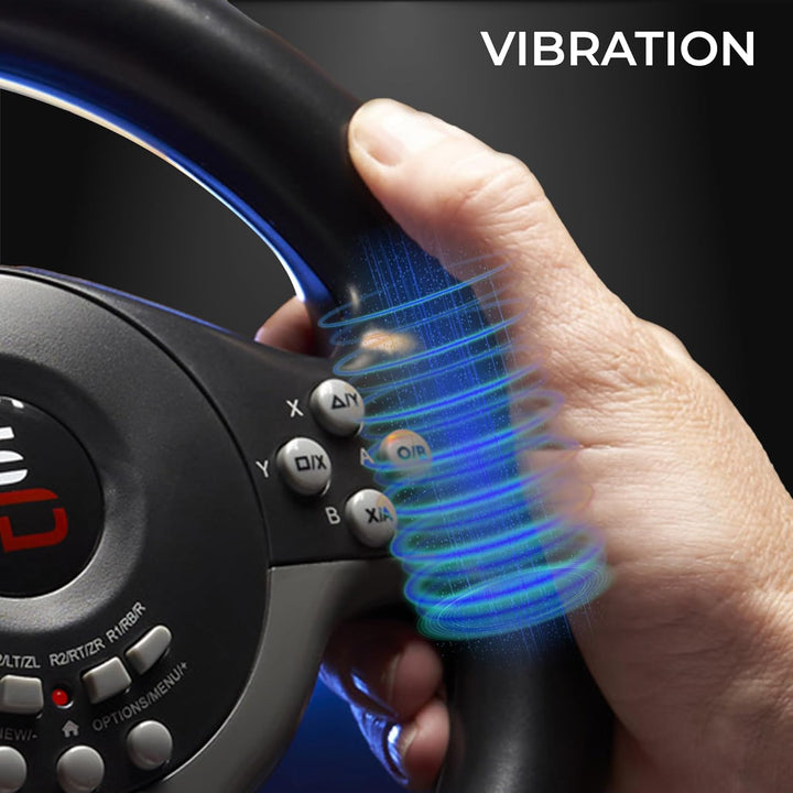 Subsonic Superdrive - Rennlenkrad / Lenkrad Driving Wheel SV200 mit pedalen und Schaltpaddles für Ni