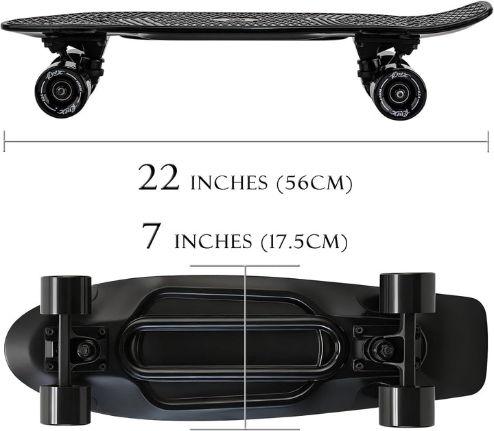 KMX 22 und 27 Zoll Classic Mini Cruiser Skateboard für Kinder, Schüler, Erwachsene, Anfänger & Pro.