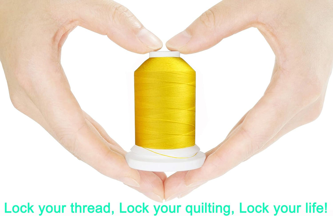 New brothread 24 Grund Farben Mehrzweck 100% Mercerisierte Baumwollfaden 30WT (50S/3) 600M zum Quilt