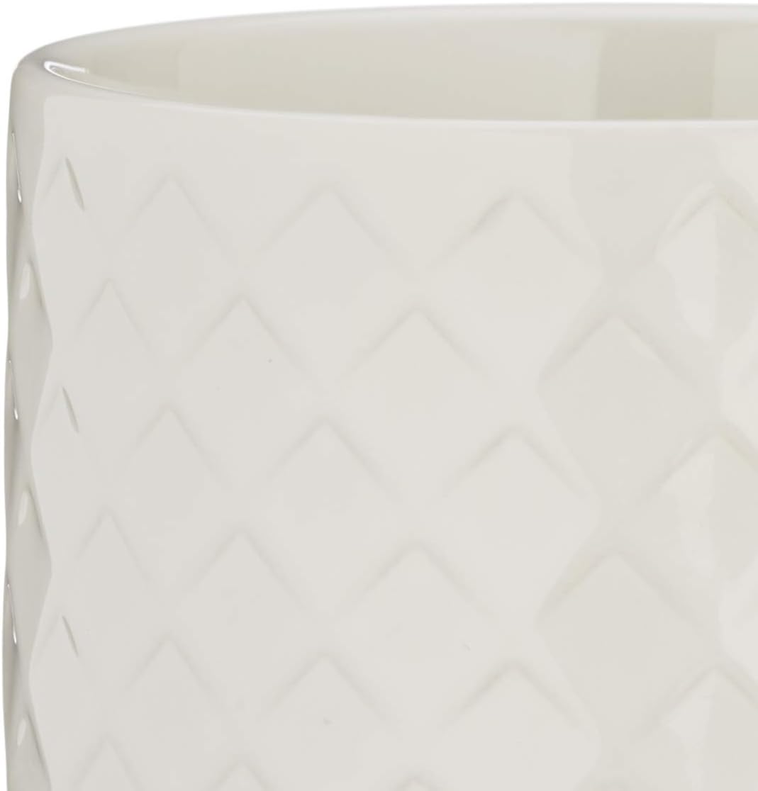 Sagaform Teebecher 400 ml, Coffee&More Kollektion, Farbe Weiss, aus Steingut, Höhe 9 cm, Durchmesser