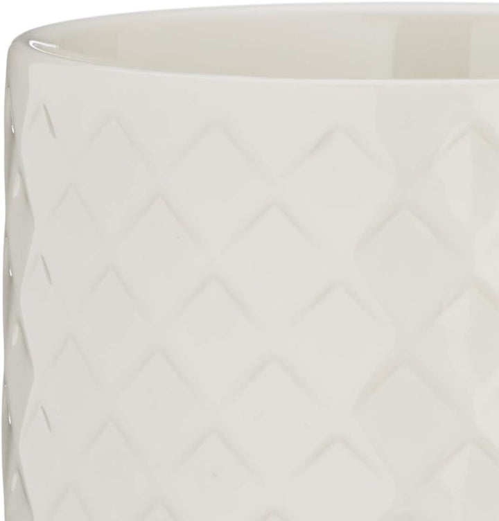 Sagaform Teebecher 400 ml, Coffee&More Kollektion, Farbe Weiss, aus Steingut, Höhe 9 cm, Durchmesser