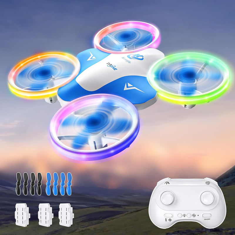 Korffe Mini Drohne für Kinder Spielzeug ab 6 7 8 9 10+ Jahre Jungen,RC Flugzeug Spielzeug Drone für