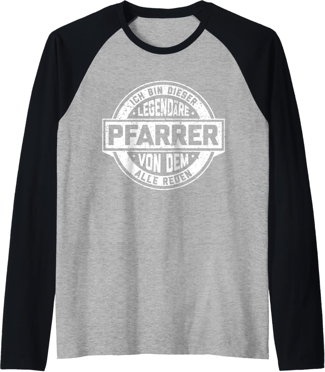 Pfarrer Legende Witziger Vintage Spruch Priester Raglan