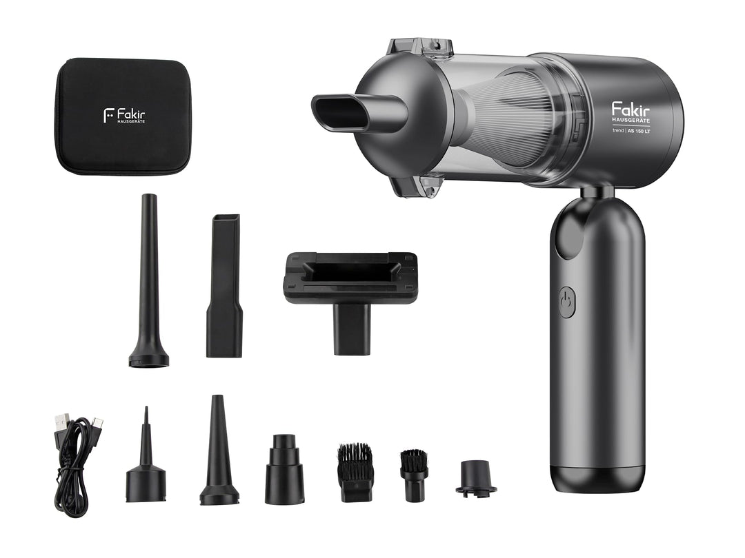 Fakir Trend AS 150 LT – 4in1 Akku Handstaubsauger Kabellos, 120 W BLDC-Motor, 17 kPa Saugleistung, E