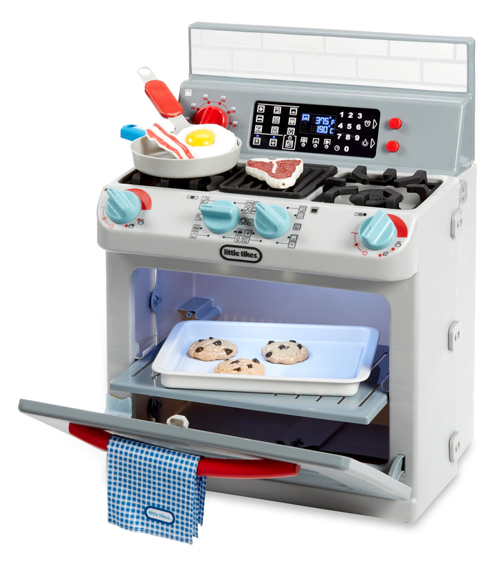 little tikes First Oven - Interaktiv & Realistisch - Mit Licht & Geräuschen - Schein-Spielgerät für