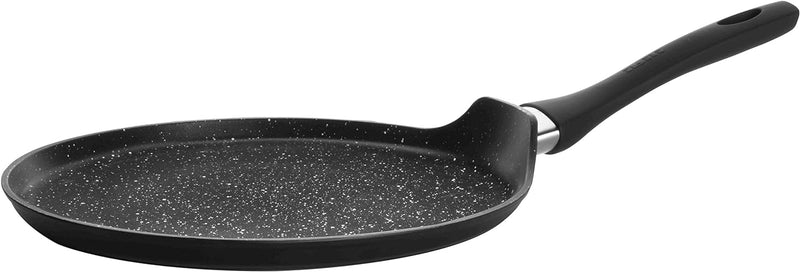 IBILI - Crêpe-Pfanne Natura, 25 cm, Aluminium, Anti-Haft-Beschichtung im Stein-Stil, geeignet für In