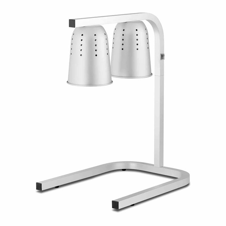 Royal Catering RCPWB-500I Infrarot Wärmebrücke höhenverstellbar 2 Glühbirnen Aluminium Pommeswärmer