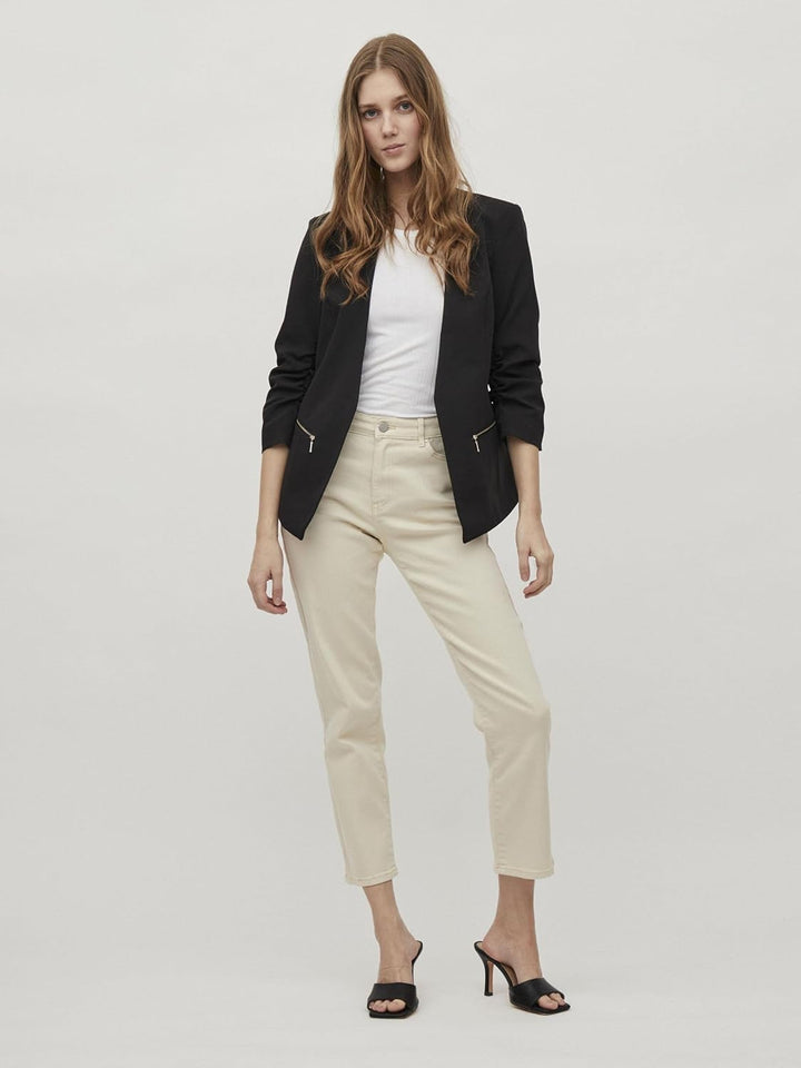 Vila Damen Blazer 36 Schwarz, 36 Schwarz