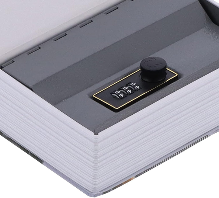 Mini Safe Box Originalitätssimulationsbuch Geldmünzenbox für Schmuck Bargeld Kreditkarten für Bürora