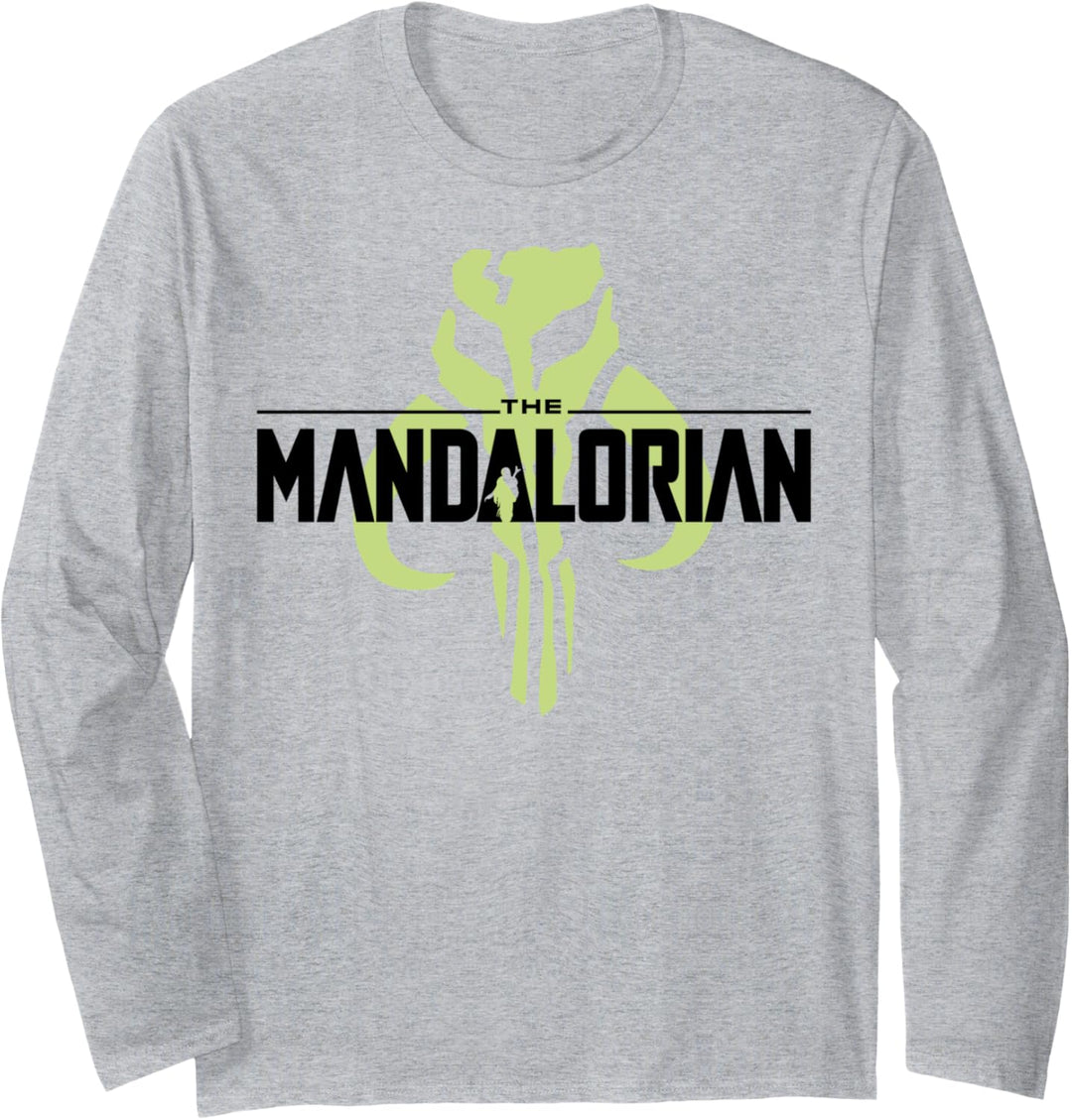 Star Wars The Mandalorian Neon Logo Langarmshirt