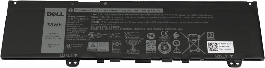 Dell Inspiron 13 (7370) Original Akku 38Wh