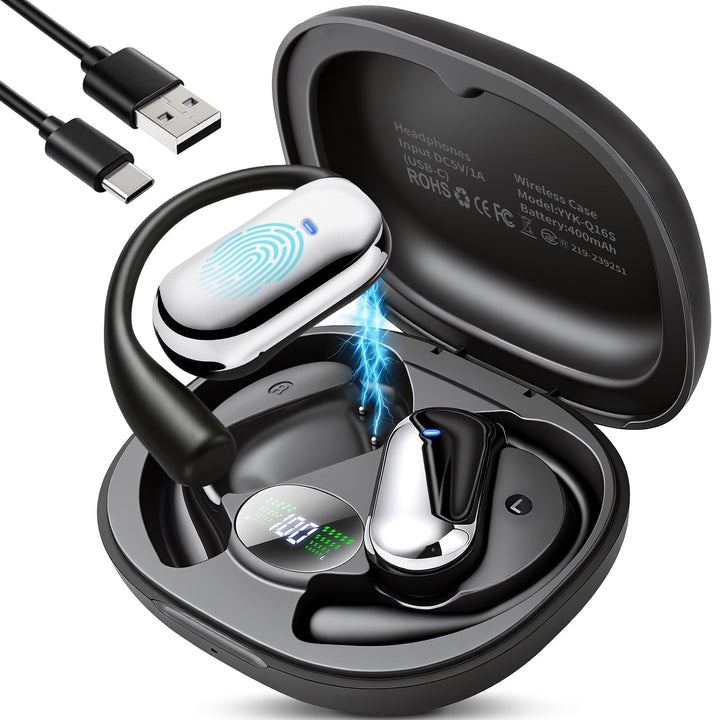 Übersetzungskopfhörer 198 Sprachen, KI-Echtzeitübersetzung, Bluetooth 6.1 | Open-Ear 4-in-1 mit App