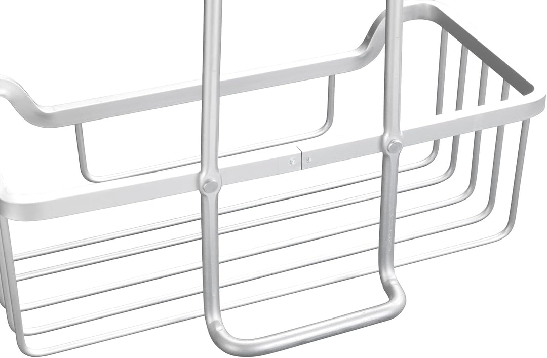 WENKO Thermostat-Dusch-Caddy Milo, Duschregal zum Hängen an die Armatur, Ablage aus Aluminium (rostf