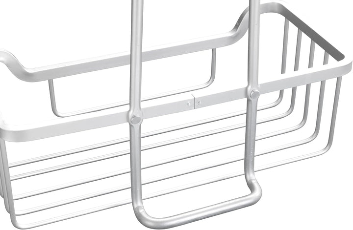 WENKO Thermostat-Dusch-Caddy Milo, Duschregal zum Hängen an die Armatur, Ablage aus Aluminium (rostf