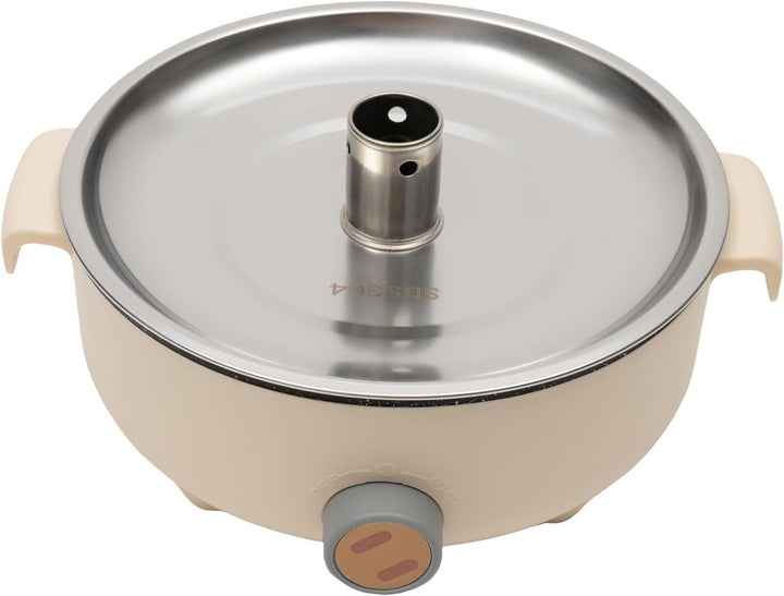 1.5l Elektrische Hot Pot Mit Dampfgarer,Dampfgarer,Antihaft Mini Elektropfanne,Zum Kochen,FüR Braten