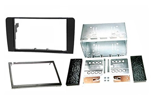 CARAV 40-177* doppel DIN Autoradio Radioblende mit Metallrahmen für Audi A3 8P mit Symphony OEM Radi