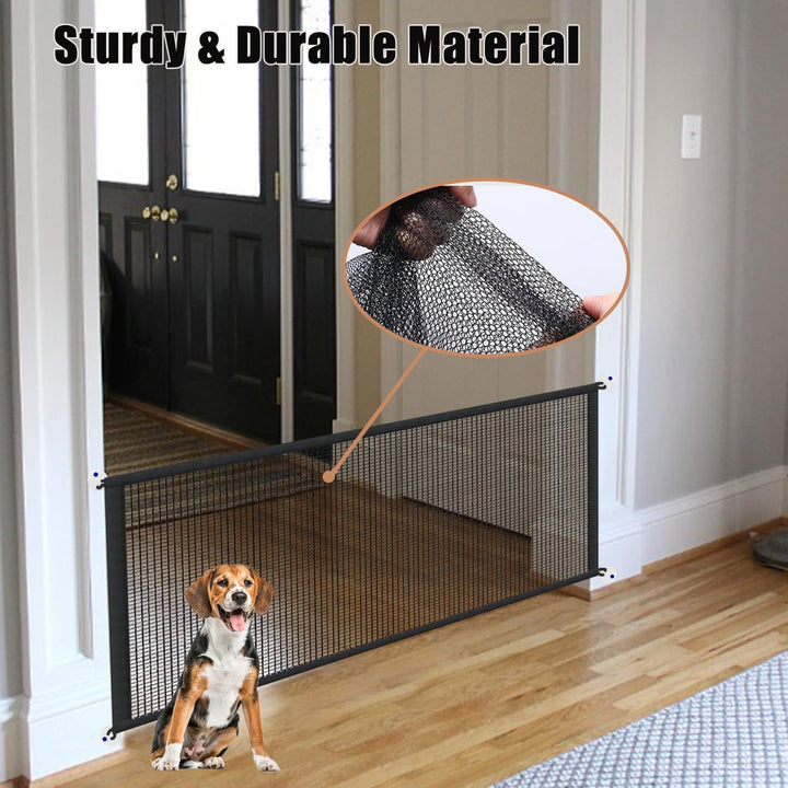 Portable Treppe Tor für Hunde Indoor Magic Pet Gates für The House Doorway Upgraded Mesh 180/110 x 7