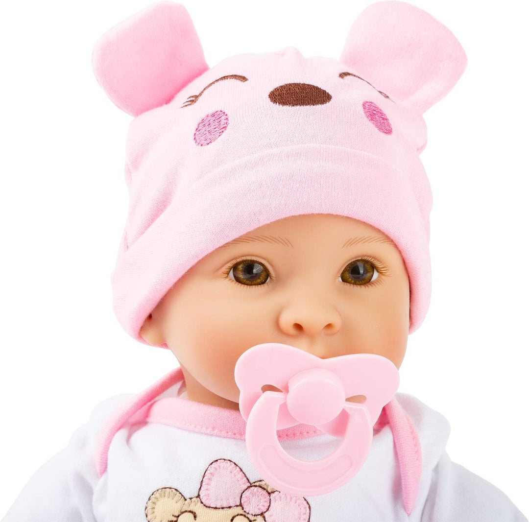 small foot Babypuppe Mädchen mit Zubehör, Puppe mit Weichkörper, für Kinder ab 2 Jahren, 11522 Marie