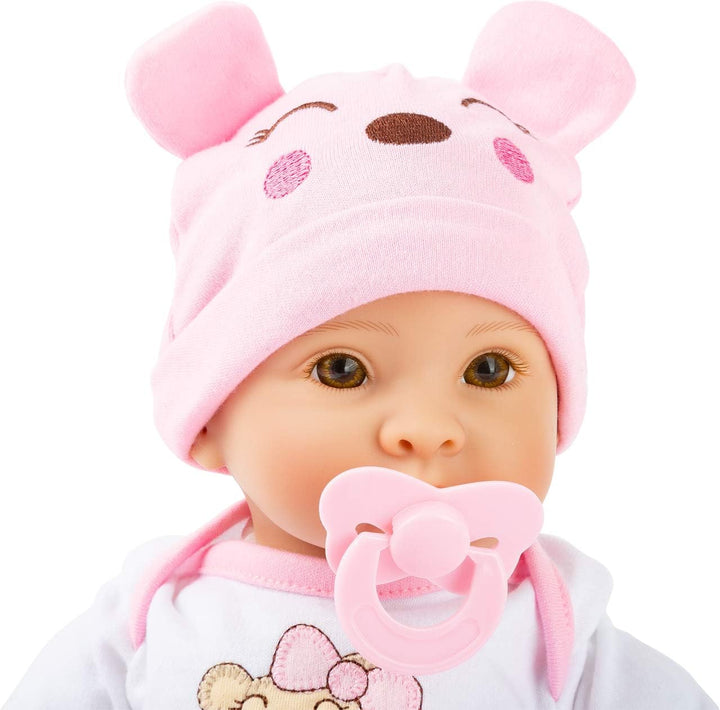 small foot Babypuppe Mädchen mit Zubehör, Puppe mit Weichkörper, für Kinder ab 2 Jahren, 11522 Marie