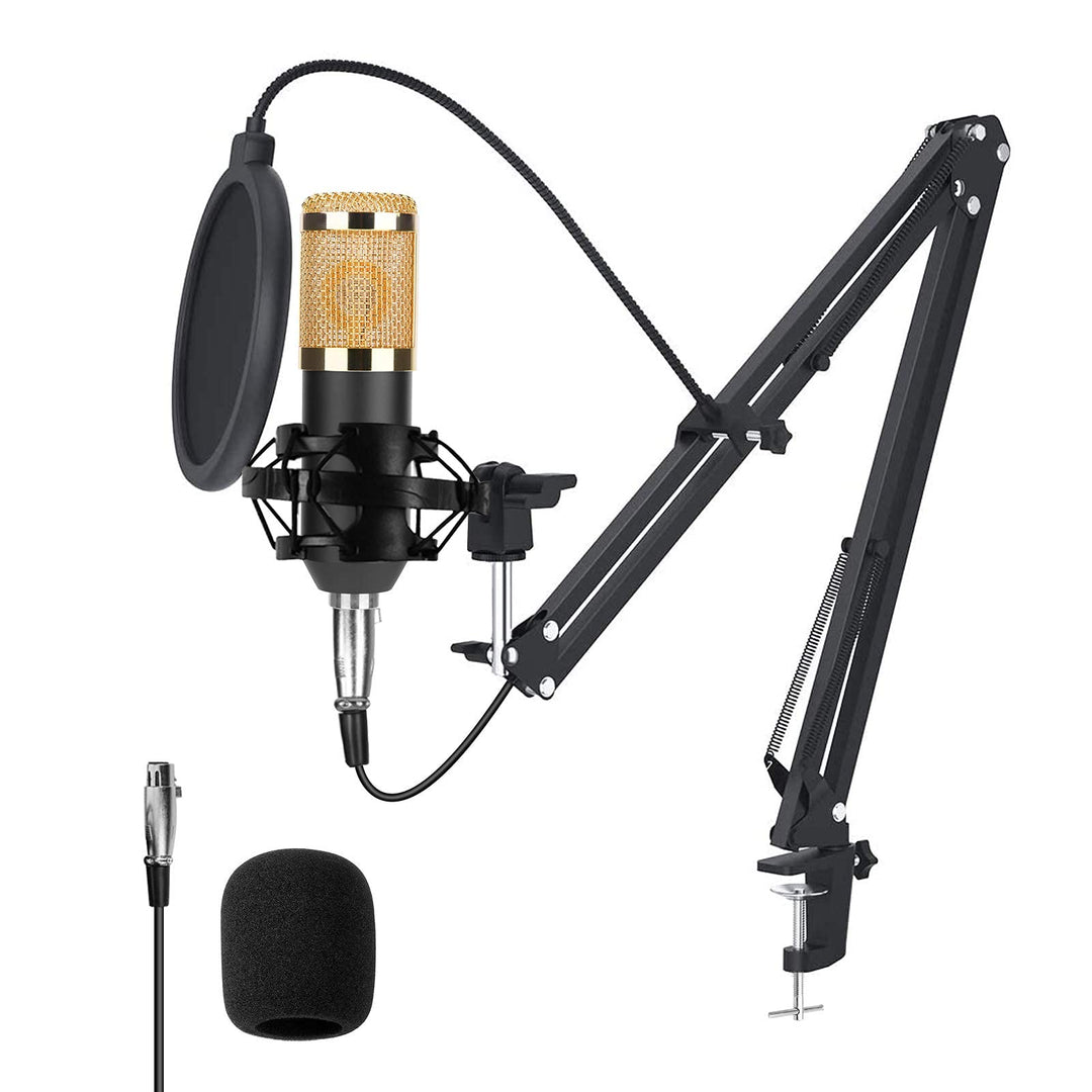 Ejoyous Mikrofon mit Arm, Gaming Mikrofon PC mit Lautsprecher Microphone Streaming Mikrofon mit Anti