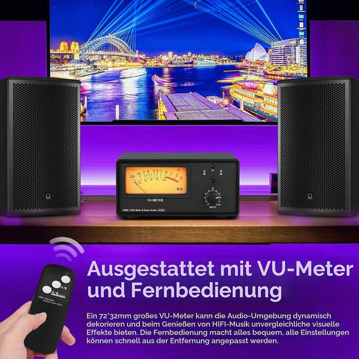 2-Wege Audio Selektor Verstärker/Lautsprecher Umschalter Switcher Box Splitter