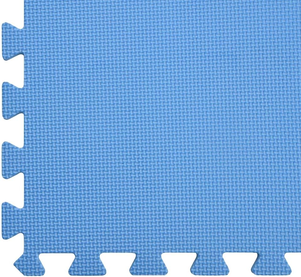 vidaXL 6X Bodenmatte 2,16 m² Eva-Schaum Blau Schutzmatten Puzzlematten Bodenschutzmatten Sportmatten