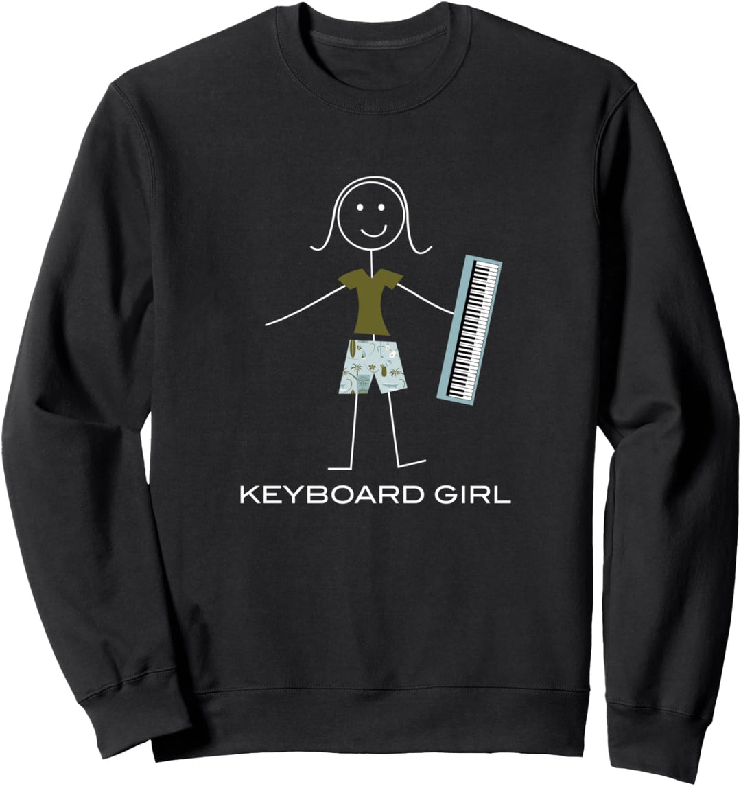 Lustige Frauen Tastatur, Mädchen Musiker Geschenke Sweatshirt