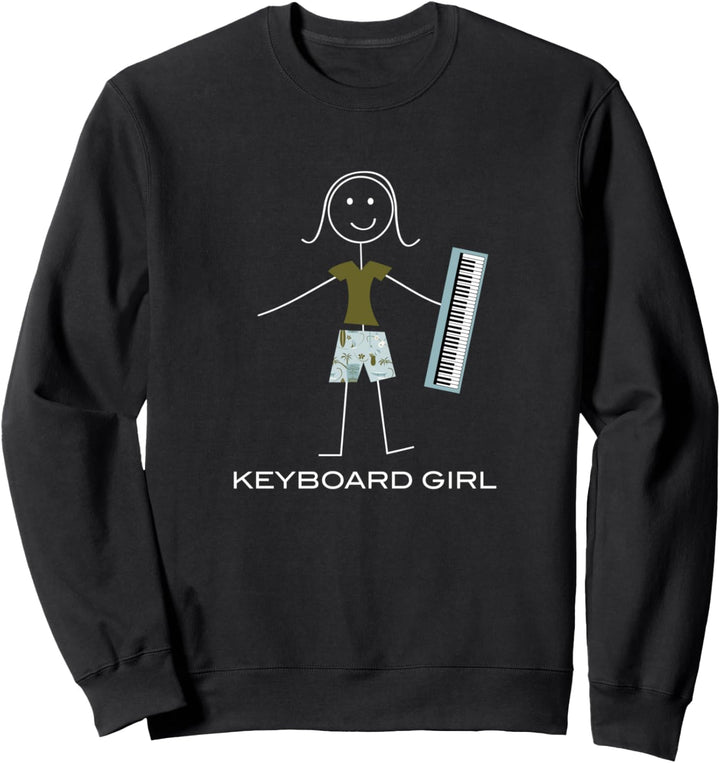 Lustige Frauen Tastatur, Mädchen Musiker Geschenke Sweatshirt