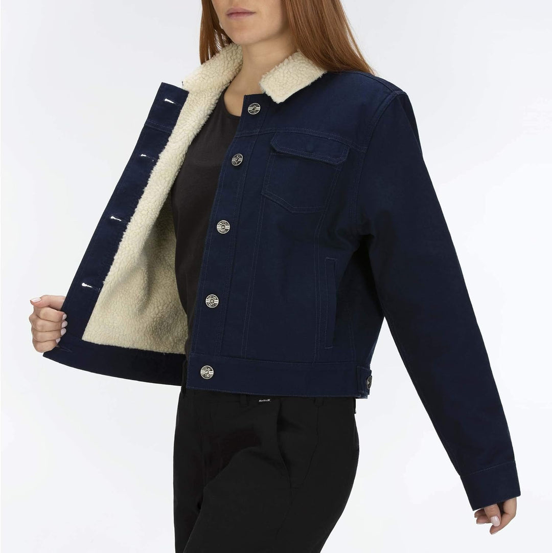 Hurley Damen W Trouper Sherpa Jacket Weste XS Obsidian, XS Obsidian