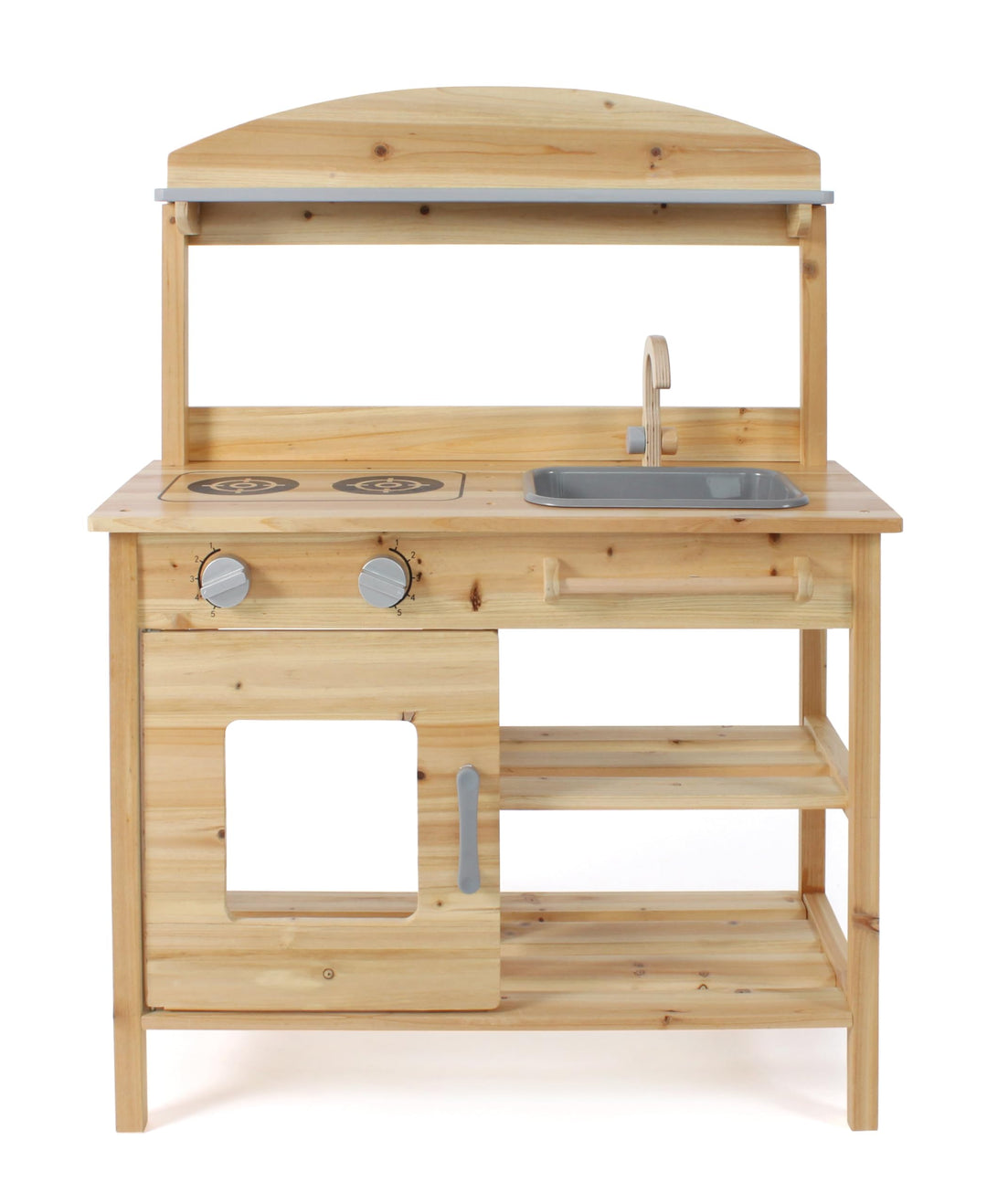 Bayer Chic 2000 Matschküche, unbehandelt, vollmassives Holz, Outdoor-Kinderküche, für Kinder ab 3 Ja