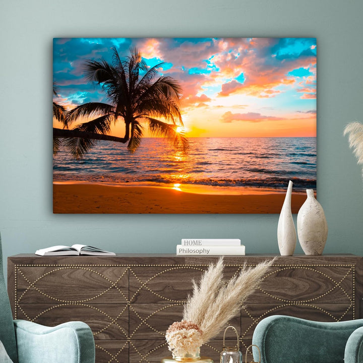 MuchoWow© Leinwandbild Gross 120x80 cm XXL Dekoration Wohnzimmer Bilder Aufhängen Wall Decoration Li