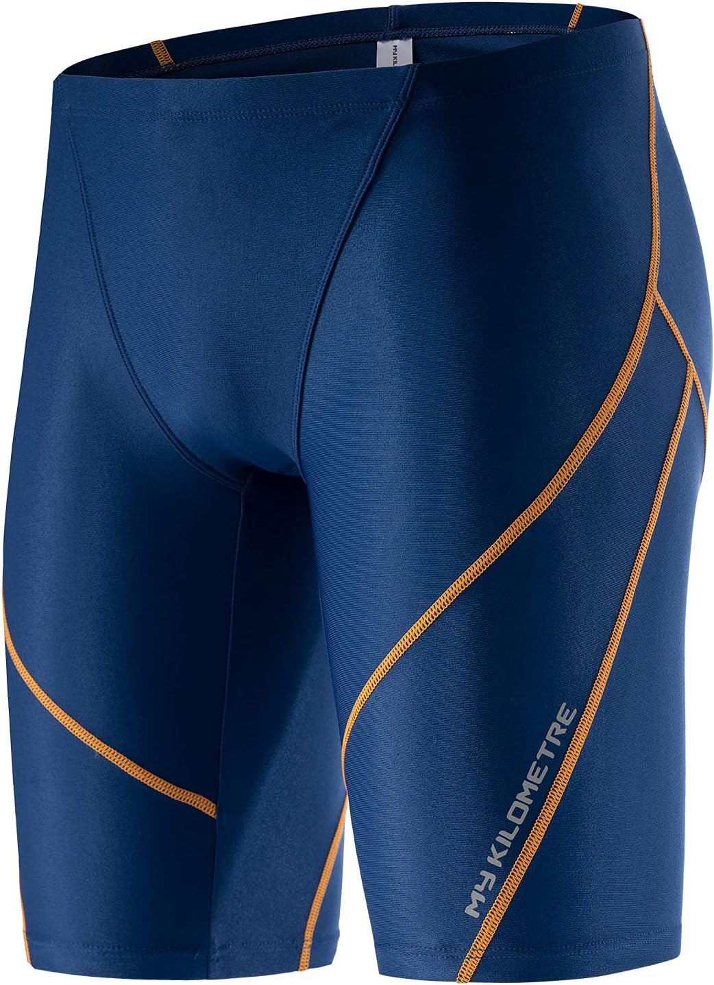 MY KILOMETRE Herren Jammers Lang Badehose Schwimmen Badeanzug Jammer S Dunkelblau-pbt, S Dunkelblau-