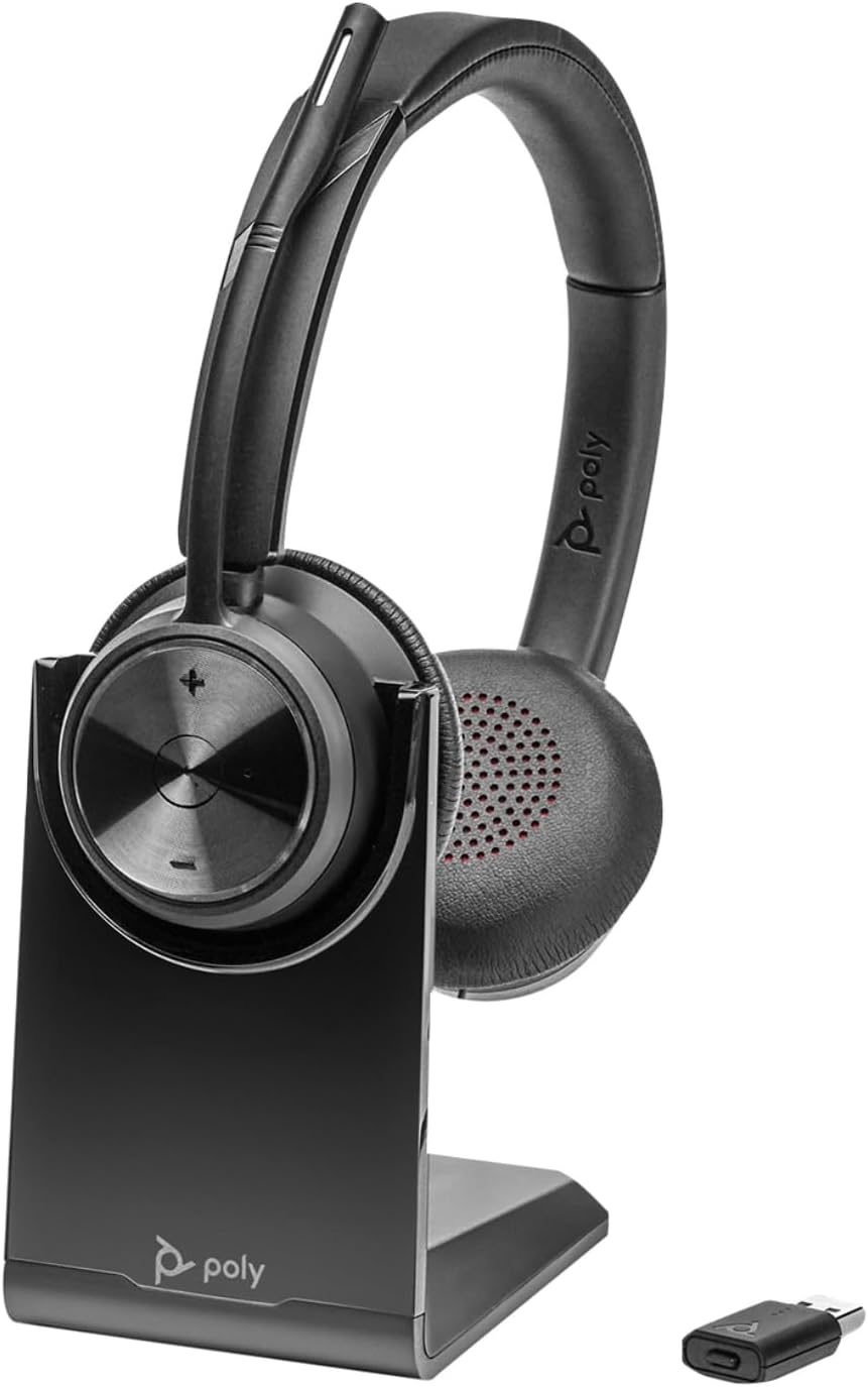 Plantronics Poly DECT Headset Savi 7320 UC binaural, Schwarz