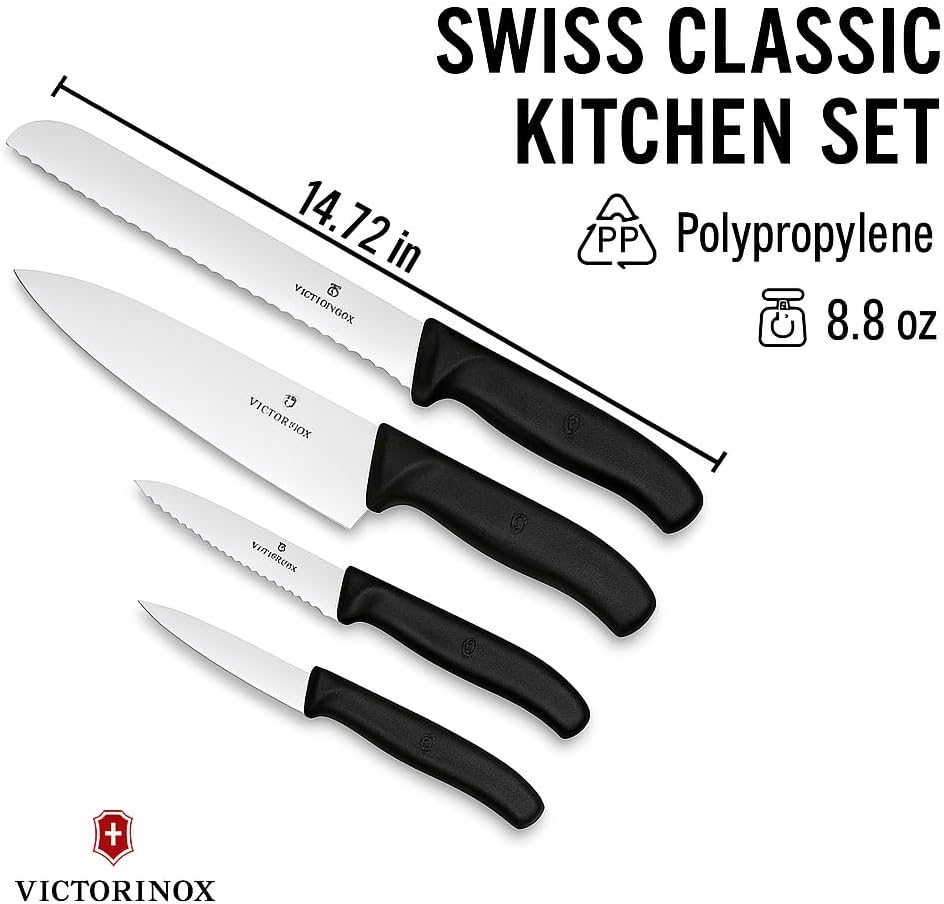 Victorinox, Swiss Classic, Profi Küchengarnitur, 5-teilig, , schwarz Single, Single