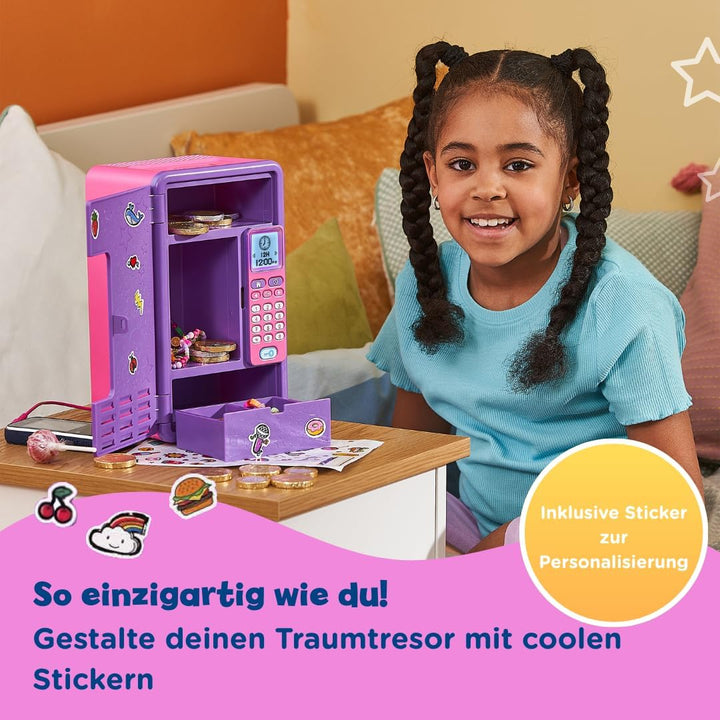 VTech Kidisecrets Traumtresor – Tresor mit Zahlencode zum Aufbewahren von Geheimnissen – Mit Spielen
