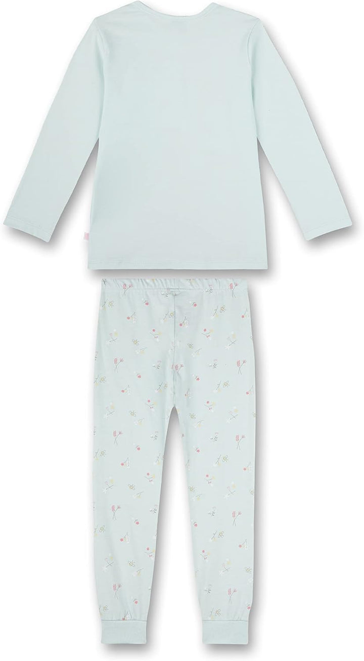 Sanetta Mädchen Schlafanzug lang 116 Blue Wind, 116 Blue Wind