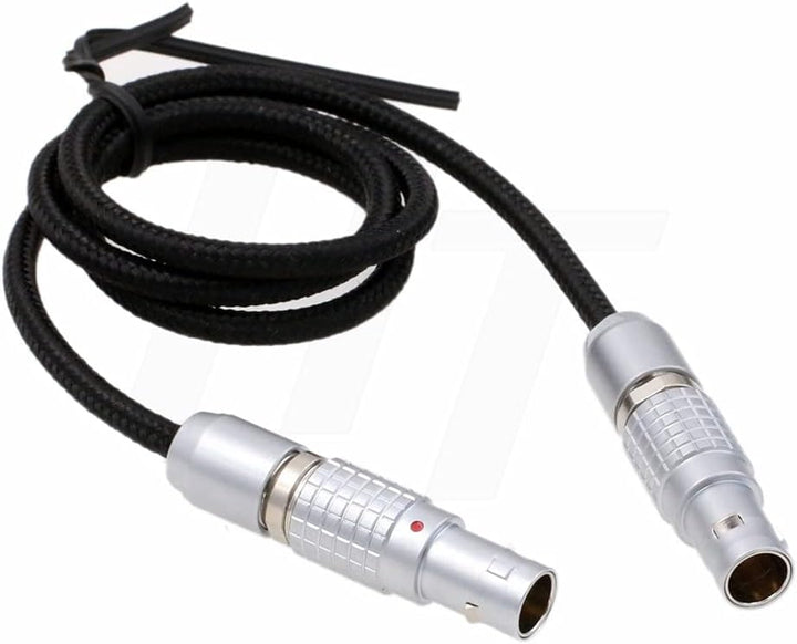 HangTon Geflochtenes 0B 2 Pin Stecker auf 2 Pin Stecker Stromkabel für Teradek Bolt Bond, ARRI Alexa