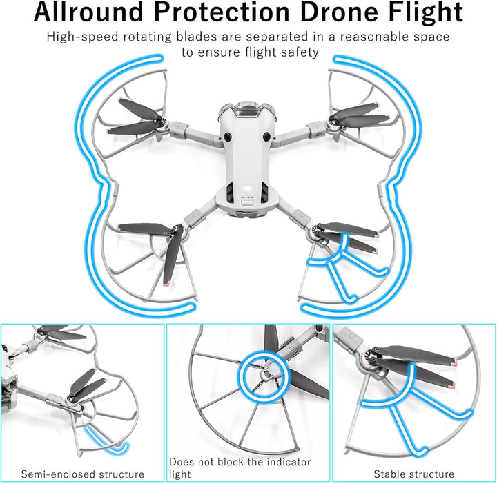 Mini 4 Pro Zubehör Kit Propeller Propellerschutz Landefüsse Erweiterte Fahrwerk Landegestell Propell