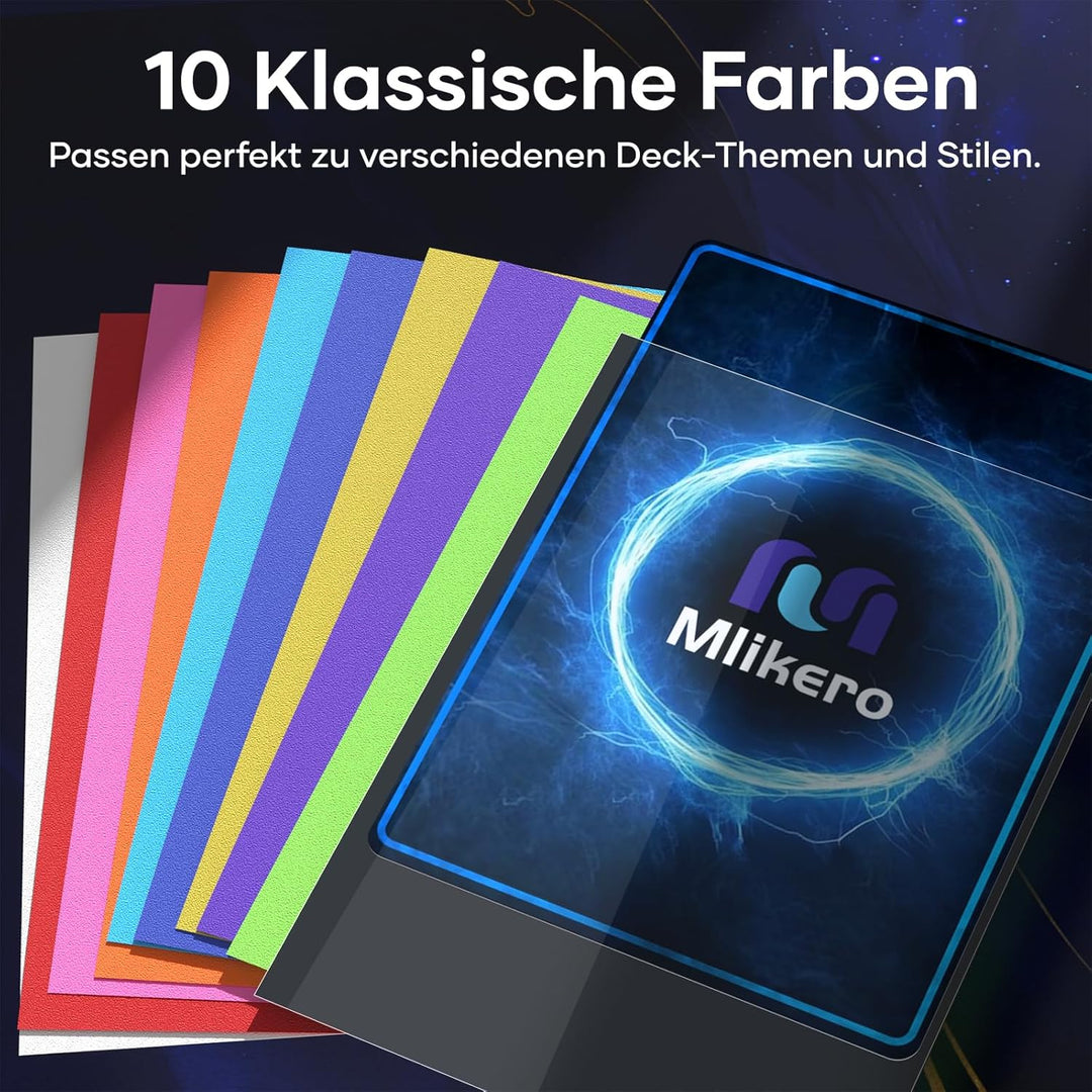 Mlikero 1000 Stück Weiche Sammelkartenhüllen, 66 x 91 mm Standardgrösse Sammelkarten Einsteckhüllen,