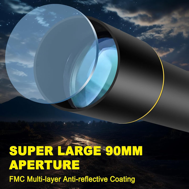 Teleskop, Teleskope für Erwachsene, Astronomie, professionell, 90 mm Blende, 1000 mm, leistungsstark