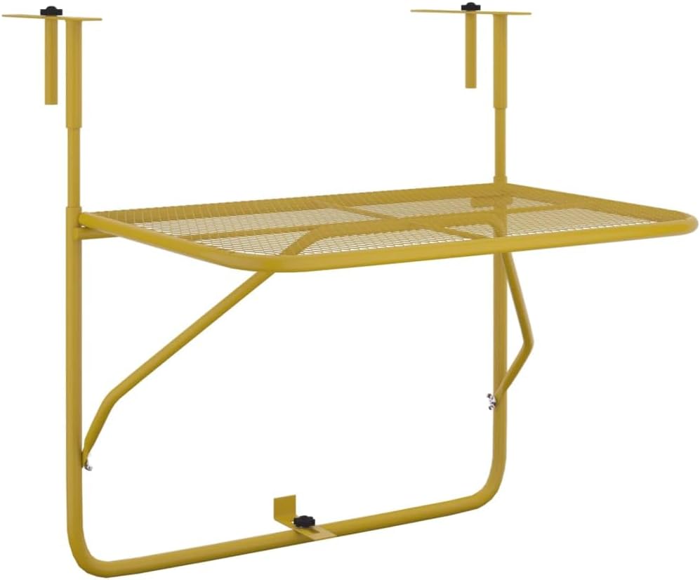 Bussandri Exclusive - Balkontisch Golden 60x40 cm Stahl